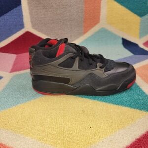 Jordan Stadium 90 Kids Shoes Black Anthracite Red FQ7936-060 Size 12C